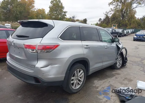 2015 Toyota Highlander Le V6 z USA, uszkodzony, nr VIN 5TDBKRFHXFS169162